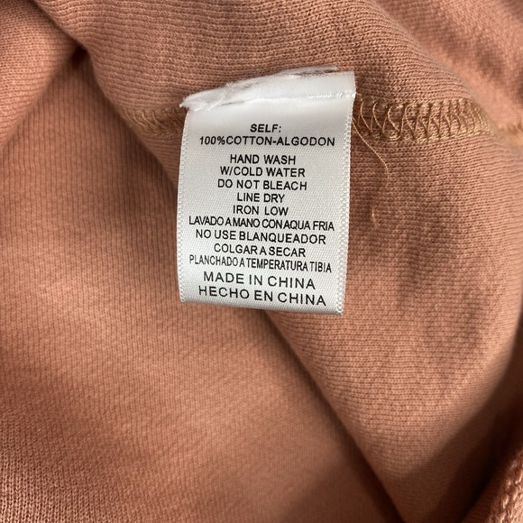 Listicle T-Shirt Top Texture Exposed Seam Knit Short Sleeve Women Size M Boxy - Picture 12 of 14